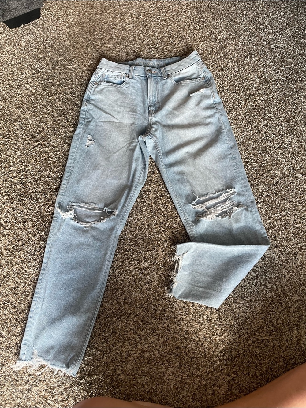 American Eagle Light Blue Strigid Jeans